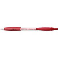 Bic® Atlantis, retractable ballpoint pen, medium, red