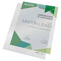 Leitz punched pockets cristal clear A4 150μ - pack of 100