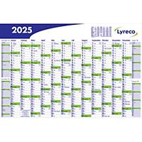 Lyreco - Plakatkalender - 685 mm x 1020 mm - blau/grün/weiß