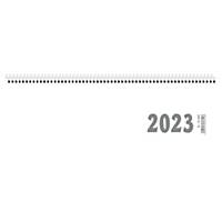 Tischquerkalender 2023 Zettler 116, 1 Woche / 2 Seiten, 30x10cm, weiß