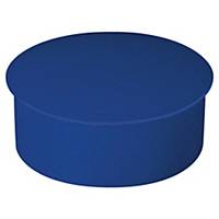 Lyreco round magnets 22mm blue - box of 10