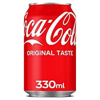 Coca-Cola frisdrank, pak van 24 blikken van 33 cl