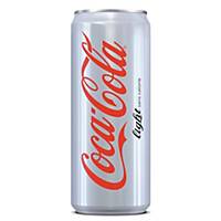Coca-Cola light - 33 cl - plateau de 24 canettes slim