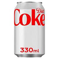 Diet Coke Can 330ml - Pack of 24