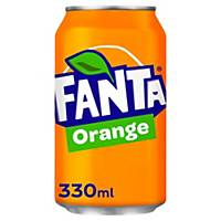 Fanta Orange Can 330ml - Pack of 24
