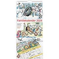Familiekalender Mayland 0661 00, måned, 2024, 6 kolonner, 23 x 50 cm