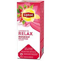 Lipton rozenbottel thee, doos van 25 theezakjes