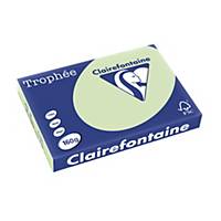 Clairefontaine Trophee 1114C jade A3 paper, 160 gsm, per ream of 250 sheets