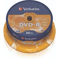 Verbatim DVD-R 43522, 4,7GB, Schreibgeschwindigkeit: 16x, Spindel, 25 Stück