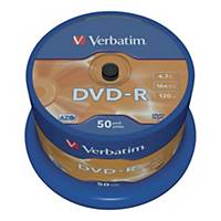 Verbatim DVD-R 4.7Gb 120min -  Spindle of 50 discs