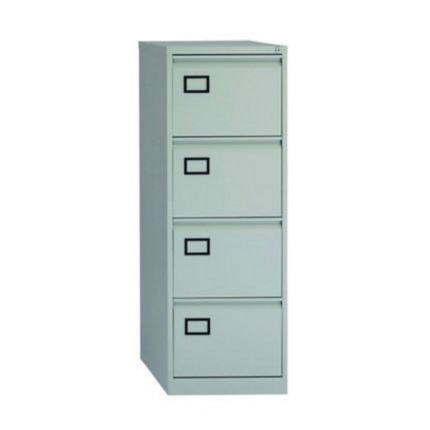 Bisley Economy Filing Cabinet 4 Drawer In Grey