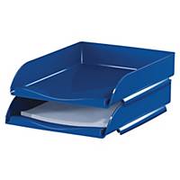 Bandeja porta documentos azul carga frontal  LYRECO Dimensiones: 260x64x345mm