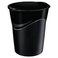 Papierkorb Lyreco Style, 14 Liter, mattglänzend schwarz