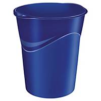 Papierkorb Lyreco Style, 14 Liter, mattglänzend blau