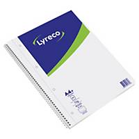 Lyreco Notebook A4 80 Sheets 70 Gsm Ruled Double Wire - Pack Of 5