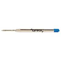 Lyreco ballpoint pen refill medium blue - pack of 2