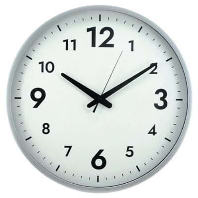 Wanduhr 38 Cm Durchmesser Silber