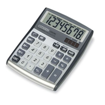 Tischrechner Citizen CDC-80, 8-stellige Anzeige, silber
