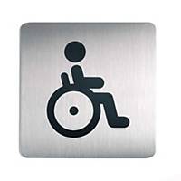 Durable 4959 pictogram/deurbord WC gehandicapten, 15 x 15 cm