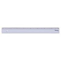 Lyreco Budget ruler plastic, 40cm, per piece