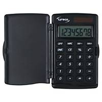 Calcolatrice tascabile Lyreco Pocket, visualizzazione 8 cifre, nero