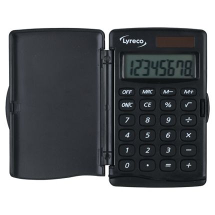 Calcolatrice tascabile Lyreco 8 cifre 5,6 x 10 cm