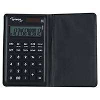 Lyreco Wallet pocket calculator with cover gray- 8 numbers