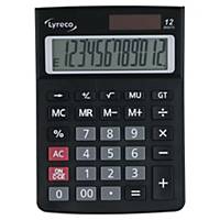 Calculatrice Lyreco, affichage de 12 chiffres, noir