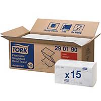 Tork Xpress H3 White 2 Ply Flushable Single Fold Hand Towels - Pack of 15 X 200