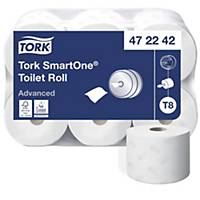 Papier Toilette Tork SmartOne T8, 2 plis, pack de 6 rouleaux