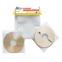 Pack de 100 capas 3L para CD/DVD - Polipropileno