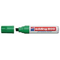Permanent Marker Edding 800, angled tip, line width 4-12 mm, green