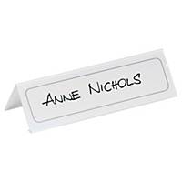 Durable 8048 table place name holder PVC 210x61mm - pack of 10