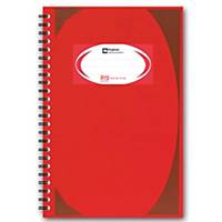 ELEPHANT WHC403 HARD COVER WIREBOUND NOTEBOOK RED 100 SHEETS