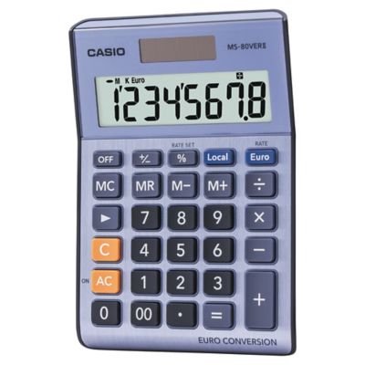 CASIO MS-80VER 8-DIGIT DESK CALCULATOR