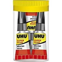 UHU Super Mini Glue Gel Tube - Pack of 3 x (1g)
