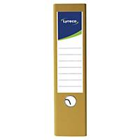 Lyreco Recycolor lever arch file spine 80 mm cardboard yellow