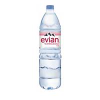 Evian mineral water bottle of 1,5l - pack of 6