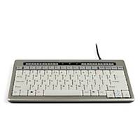 Mini clavier ergonomique BE S-Board 840, USB, gris argenté, AZERTY Belgique