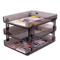 ORCA S3-N Letter Tray 3 Levels Gray