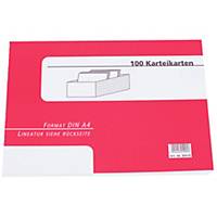 BX100 HIG K4 INDEXCARD A4 BLANK WH