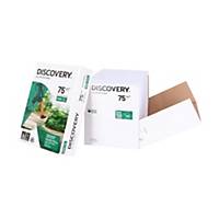 Discovery Ecological white A4 paper, 75 gsm, 161 CIE, per box of 2500 sheets