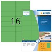 Herma 4259 coloured labels 105x37mm green - box of 1600