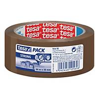 Tesapack 57166 Brown Packaging Tape - 66m x 38mm, Pack of 8
