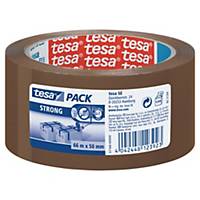tesapack Brown Packaging Tape 66M x 50mm - Pack of 6