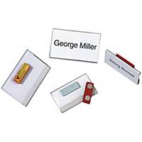 Name tags Durable 8116-19, 40 x 75 mm, with magnetic adhesion, pack of 25 pcs