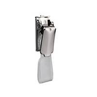 Durable Rotating ID Card Name Badge Clips - Silver, Pack of 25