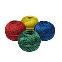 Recycled material cord, 2 mm x 200 m, assorted colours