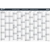 Year Planner Bo Office BP103 W90xH60 cm, tri-lingual, including 2 board markers