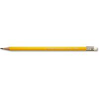 Bleistift Caran d Ache 351-2, HB, mit Radiergummi, gelb, Packung à 12 Stück